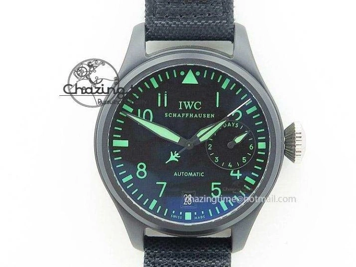 MIROTIME 0509 Pilot Chrono IW377726 ZF 1:1 Best Edition Green Dial on Brown Leather Strap A Trendsetting 7125